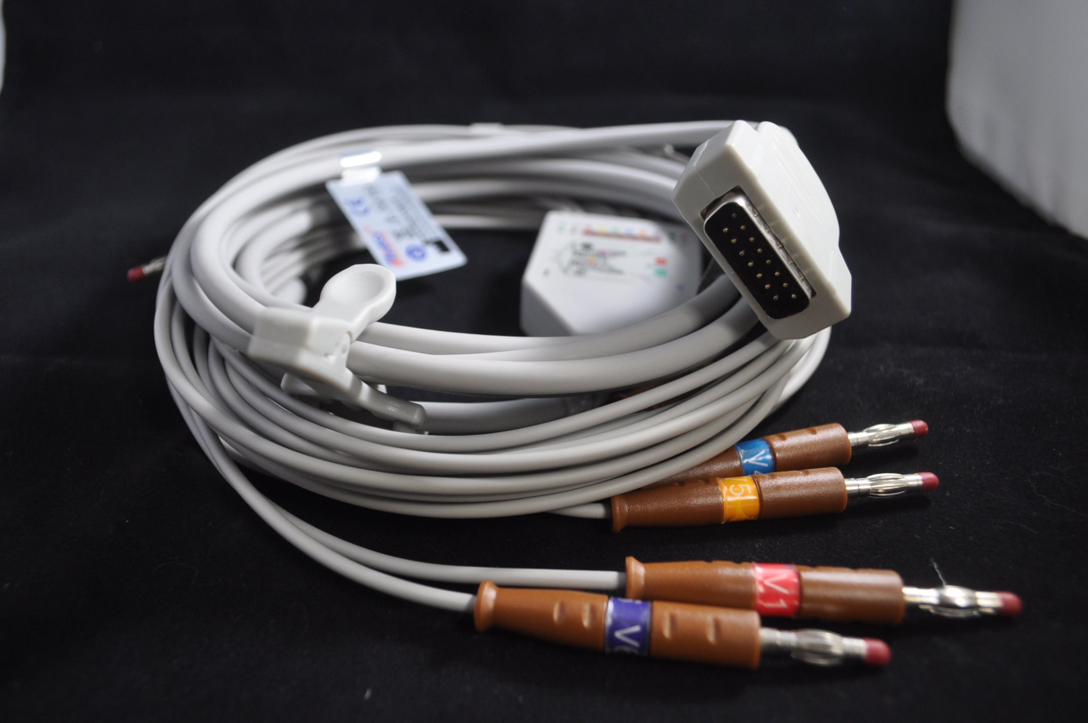 GE MAC 1200 EKG / ECG Cable - 4mm Connector